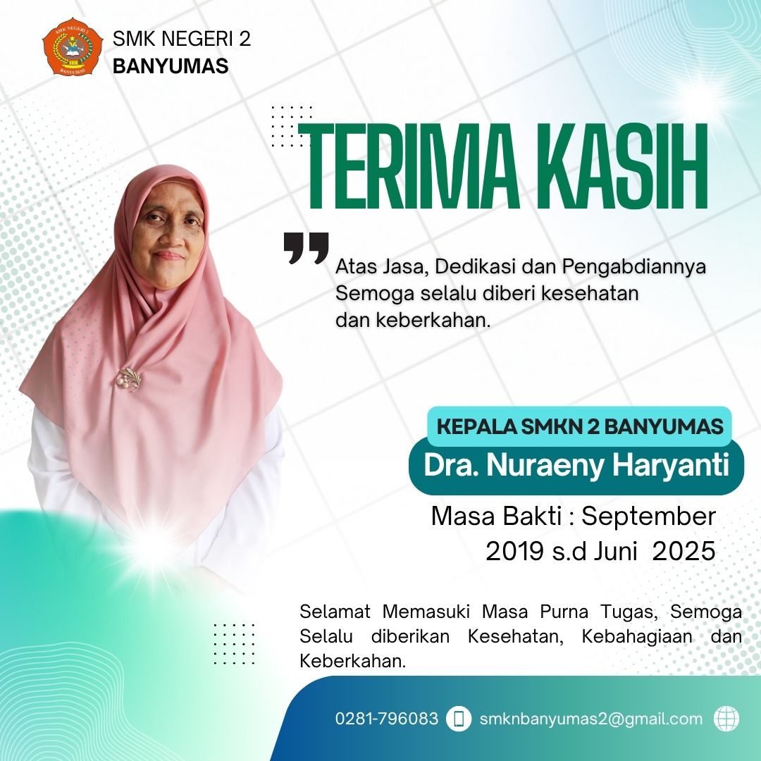 Purna tugas Kepala Sekolah SMK Negeri 2 Banyumas